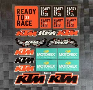 ★アウトレットセール★新品 MotoGP RACING KTM レーシング ステッカー 28 x 24 cm 反射 KTM READY TO RACE シール デカール アクセサリー