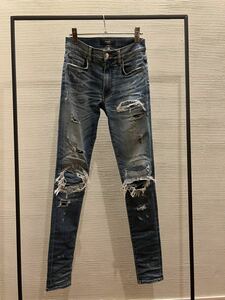 AMIRI SUPER REPAIR JEAN アミリ　ダメージ　デニムパンツ　28 denim pants