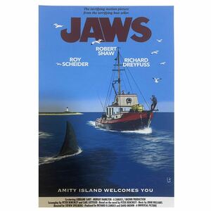 082A4 ジョーズ JAWS 映画 ポスター 洋画 インテリア スピルバーグ