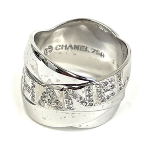 シャネル CHANEL　ボルディック ダイヤモンドリング　K18WG　10号　指輪　11.6ｇ