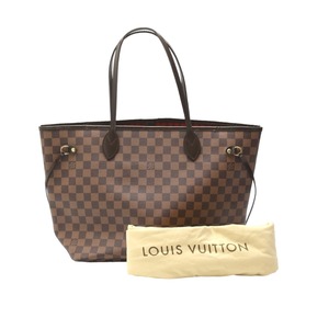 ルイヴィトン トートバッグ N41358 ポーチ無し ダミエ ネヴァーフルMM LOUIS VUITTON ブラウン レディース 中古