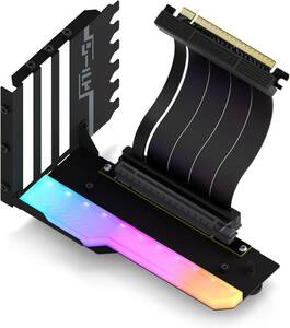 ブラック EZDIY-FAB シールド シリーズ 新しいRGB 垂直 PCIe4.0 GPUブラケット 垂直グラフィックカードホル