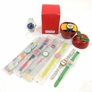 1円【ジャンク】swatch スウォッチ/アナログウォッチまとめて8本セット/限定シリーズ・稼動品あり/04