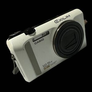 カシオ CASIO EXILIM EX-ZR200 エクシリム コンパクト デジタルカメラ ホワイト SDカード付き 動作未確認 ジャンク