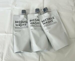 【未開封品】ブレスマイルウォッシュ 270ml 液体歯みがき ホワイトニング マウスウォッシュ BRESMILE WASH 3本セット/kb3102