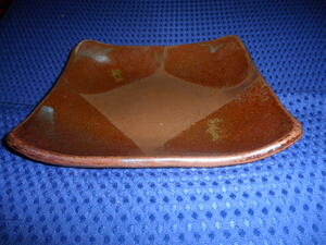 @@ 鹿児島県の　えらぶ黒潮（くるしゅ焼）菓子鉢 茶道具　茶陶