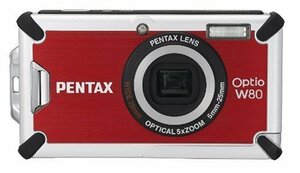 PENTAX 防水デジタルカメラ OPTIO (オプティオ) W80 カーディナルレッド 12(中古品)