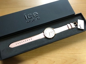未使用 箱タグ付 レア ice watch アイスウォッチ 001512 CITY tanner シティタンナー スリムケース 純正革ベルト クオーツ 腕時計