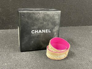 KY0604-56I　 CHANEL 01A CUIR VERITABLE　2連ブレスレット　服装小物　装飾品　シャネル　