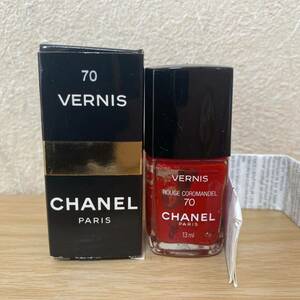 シャネル ヴェルニ レッド 70 【ROUGE COROMANDEL】 ネイル VERNIS CHANEL NAIL 残量半分