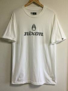 NIXON　ニクソン　nixon　ロゴTシャツ　ホワイト　L