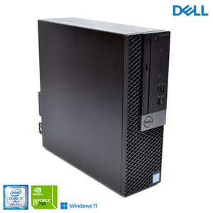 メモリ16G Windows11 中古パソコン DELL OPTIPLEX 7060 SF Core i7 8700 新品M.2SSD1TB HDD2TB マルチ USBType-C GeForce