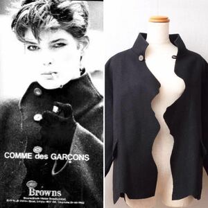 1981●初期コムデギャルソン変形コートVintageヴィンテージRei kawakubo川久保玲comme des garconsアーカイブArchive80’s80年代80s