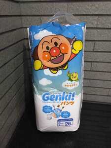 販売終了? 旧柄 旧品 未開封 ネピア ゲンキ GENKI ビッグより大きいサイズ 13～28kg 26枚 セット おむつ　紙おむつ　赤ちゃん アンパンマン