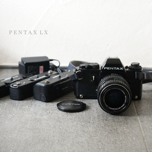 美品 動作品 PENTAX LX+ワインダー LX/モータードライブ LX+Ni-Cd バッテリー 専用 アダプター セット smc PENTAX-M ZOOM F 2.8-4 40-80 mm