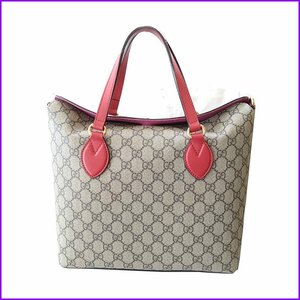 GUCCI◆グッチ◆ GGスプリーム 2wayバッグ トート ショルダー ハンドバッグ 429147 498879　中古　