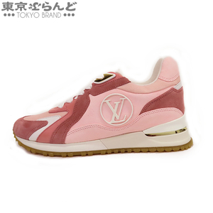 101719840 ルイヴィトン LOUIS VUITTON ランアウェイ・ライン スニーカー ピンク スウェード レザー ローカット シューズ 36 1/2 未使用