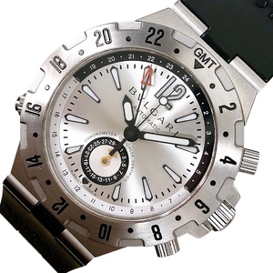 ブルガリ BVLGARI ディアゴノ プロフェッショナル GMT GMT40S ステンレススチール 腕時計 メンズ 中古