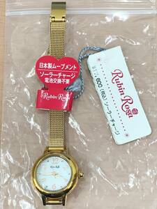 □79 Rubin Rosa ルビンローザ レディース 腕時計 ゴールド ソーラー [R202PWH] 〇店頭展示品 