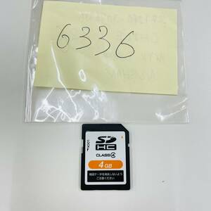 カーナビ用 SDカード 4GB ナビ SD 6336