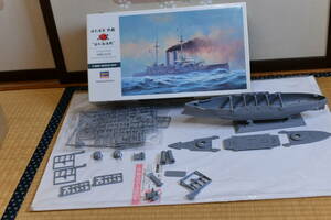 1/350 ハセガワ　戦艦　三笠 一部組み立て品