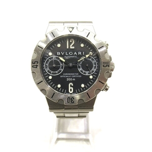 ブルガリ ディアゴノ スクーバ SC38S 自動巻 時計 腕時計 メンズ☆0204