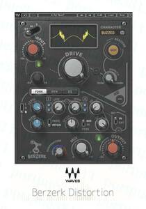 正規品 WAVES Berzerk Distortion ダウンロード版 未使用 Mac/Win