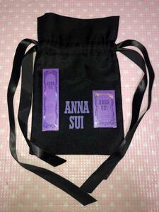 送料無料 即決 ANNA SUI アナスイ コスメ ラスティングルージュ ネイルカラー 2点セット ギフト巾着付 未使用 格安 匿名配送 クーポン利用