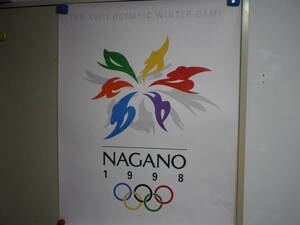 ＮＡＧＡＮＯ　1998　長野　冬季オリンピック 　大きい 　ポスター 　送料は別途です。 