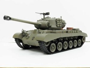 ☆塗装済み完成品戦車ラジコン☆ Heng Long 2.4GHz 1/16 M26 パーシング ☆3838-1 【赤外線バトルシステム付 対戦可能 Ver.7.0】