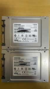 2個セット　TOSHIBA SSD 128GB THNSNJ128GCSU SATA 