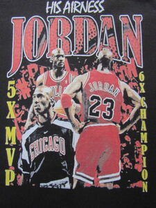 【未使用品】 NBA JORDAN ＃23 BULLS シカゴ・ブルズ ★ Tシャツ ユニフォーム　L　黒　ブラック