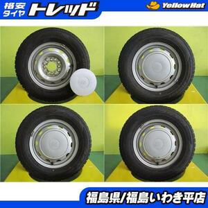 ★いわき★中古 スタッドレスホイールセット！トリプルPCD スチールホイール 12インチ + 145/80R12 DSX-2