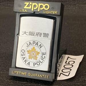 1000円スタート ZIPPO 未使用 大阪府警 JAPAN OSAKA POLICE 化粧箱有り オイルライター ジッポー 1998年製 Z0057