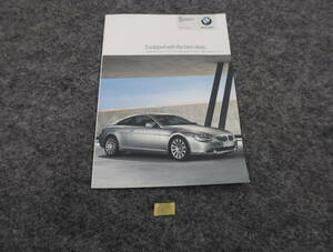 BMW　6シリーズ　E63　E64　アクセサリーカタログ　2006年　送料370円　C502　28ページ　