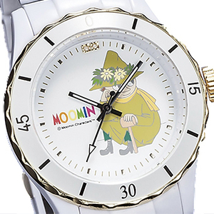 ムーミン ダイヤモンド ホワイト セラミック ウォッチ 腕時計 世界 限定 2,000本 スナフキン