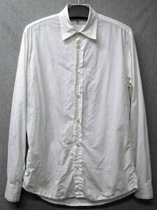 ワイズ フォーメン：白ステッチ 長袖 シャツ 2 （ ヨウジヤマモト Y