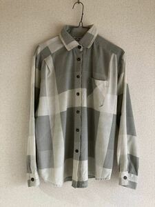 80s ヴィンテージ チェック シャツ 80年代 vintage長袖シャツ 長袖 ビンテージ レディース usa アメリカ製