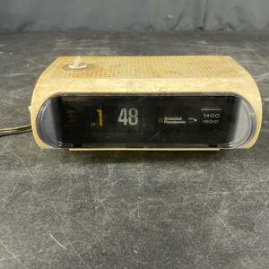 パタパタ時計 National Panasonic /MODEL: RC-103/ 通電品 ジャンク 60Hz 昭和レトロ CLOCK RADIO 6-TRANSISTOR /u13c