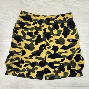 定番 A BATHING APE ア ベイシング エイプ 1st CAMO CARGO SWAT SHORTS スウェット ファースト カモ カーゴ パンツ サイズ XL