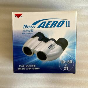 レア Kenko 双眼鏡 New AERO II 販路限定商品 UV カット コーティング 10-50x21 WH エアロ2 アウトドア バードウォッチング ケンコー