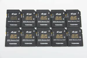 4GB SDHCカード　TOSHIBA　●10枚セット●
