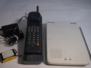 Tamra(SAXA)製　WS200 コードレス電話機Ｋ（黒）　中古品　基本動作確認済み　　[S939]