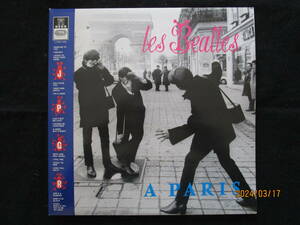 希少 ビンテージ レア 豪華見開きジャケ les Beatles A PARIS ビートルズ LPレコード Vinyl NEON Records 1964 1965 CONCERTS Olympia LIVE