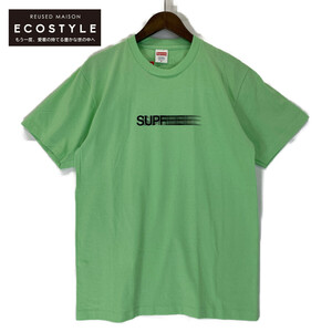 Supreme シュプリーム 16SS ライトグリーン グリーンモーション ロゴ S/S Tシャツ ライトグリーン M トップス コットン メンズ 中古