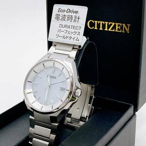 【新品/即決/保証/ギフト包装】 CITIZEN ATTESA 日本製 チタニウム 電波 ソーラー ワールドタイム CB3010-57A メンズ腕時計 40228-2