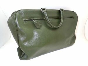 BOTTEGAVENETA / ボッテガヴェネタ バッグ レザー メンズ ビジネスバッグ グリーン系【中古】drt2403