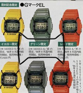 CASIO G-SHOCK DW-5600ED 1545 イエロー スピード プロテクター