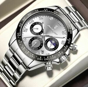 メンズ腕時計　デイトナオマージュ　クロノグラフ アナログ腕時計　ストップウォッチ　防水腕時計　ジルコニア　ステンレス　t1400大人気