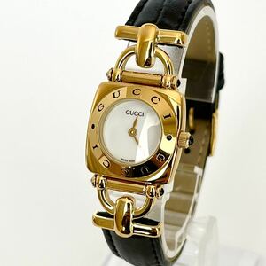 【稼働】グッチ GUCCI 6300L 女性用 腕時計 電池新品 s1664